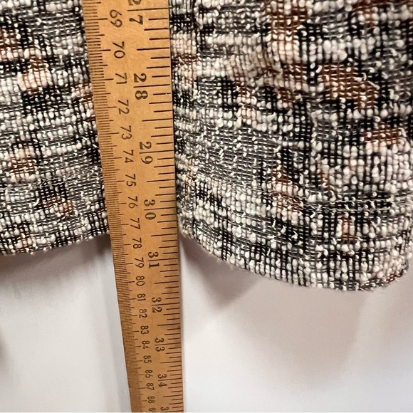 Dolan Anthropologie Leopard Tweed Longline Full Zip Jacket size Medium - Picture 11 of 12